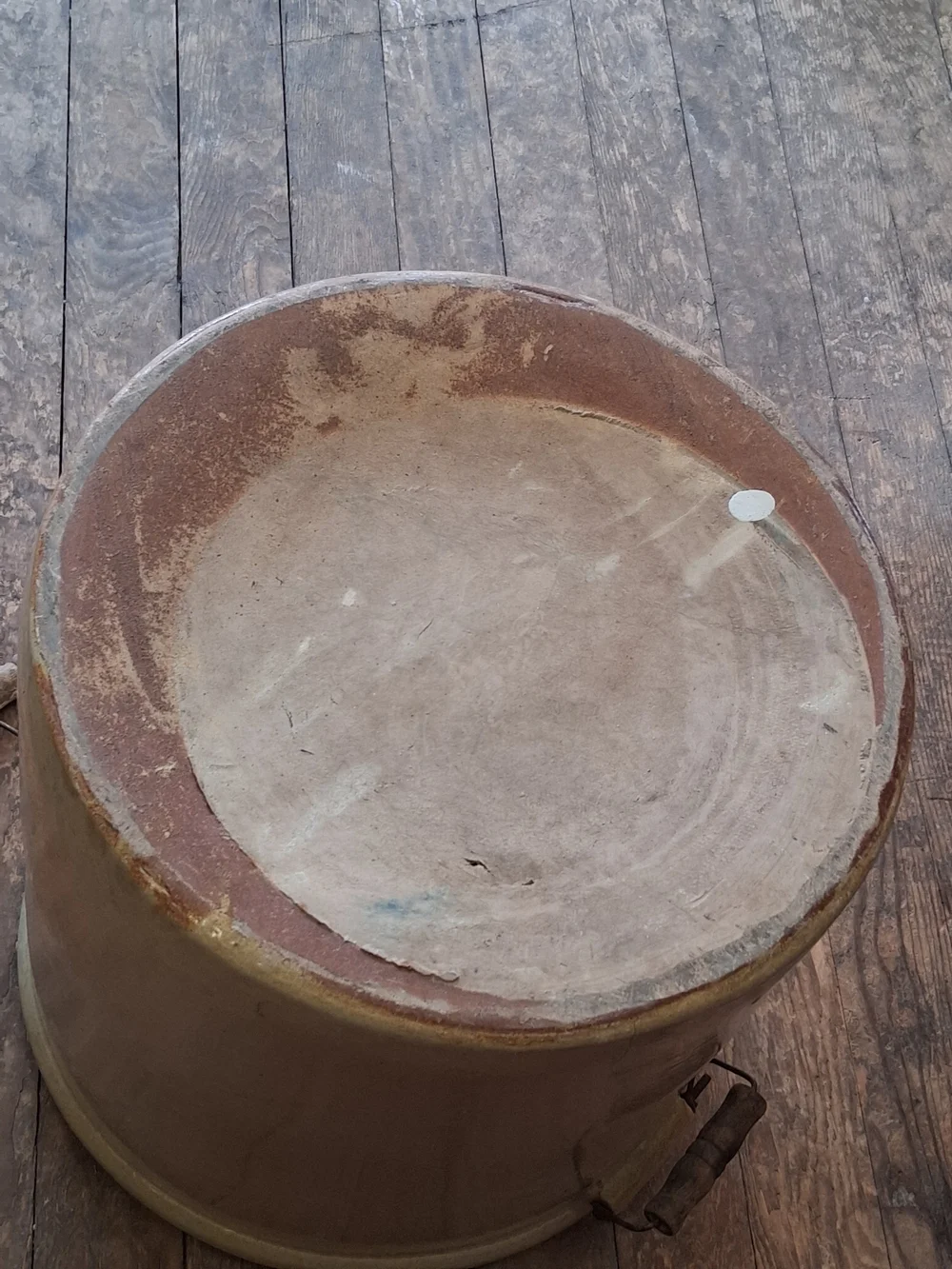 10-Gallon Red Wing.Stoneware Crock with Wing Decal